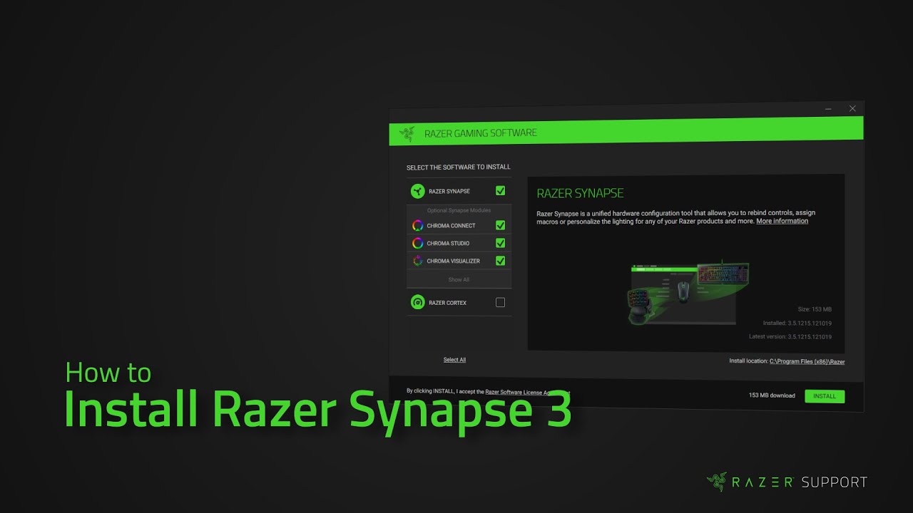 How to install Razer Synapse 3