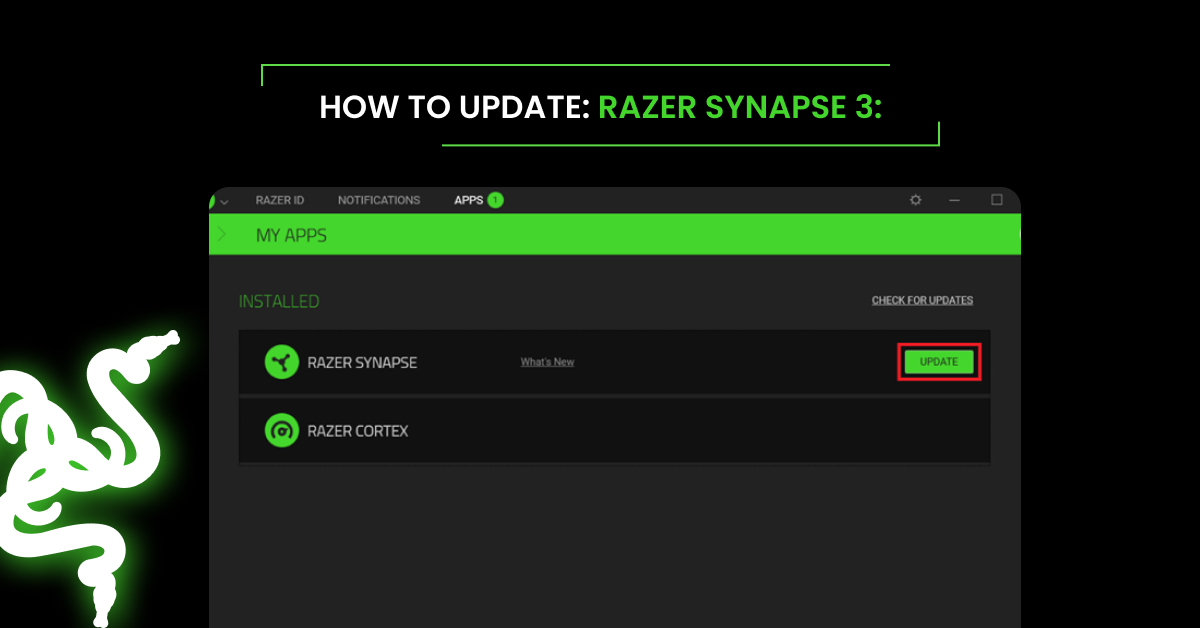 How to update razer synapse 3